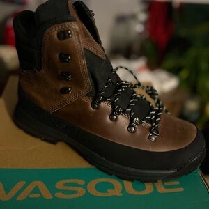 Vasque Brown and Black Leather Hiking Boot
